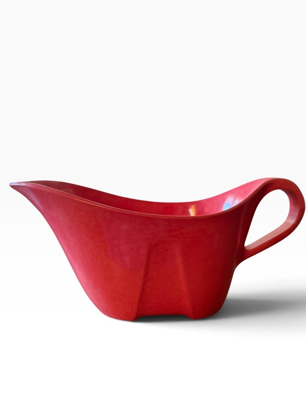 Branchell Color-Flyte Royale  Melmac Gravy Boat Salmon Coral Vintage 1950’s